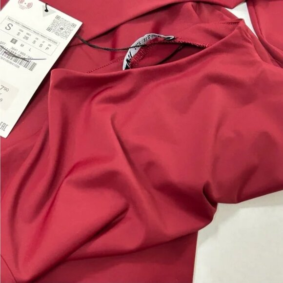 Zara Long Sleeve Bodysuit in Burgundy — New with Tags ❤️ - Picture 10 of 11